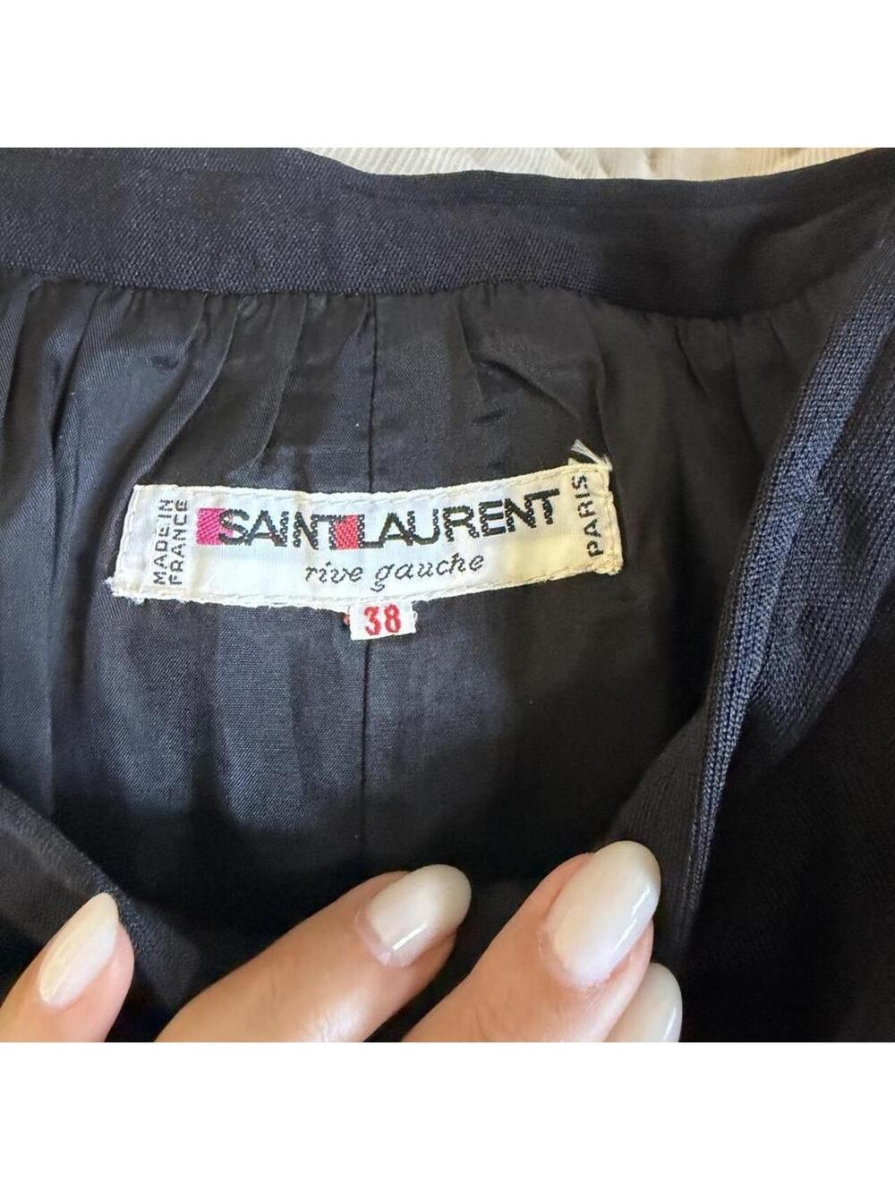 Yves Saint Laurent Women's Black Skirt - Picture 7 of 7